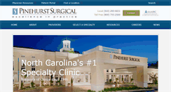 Desktop Screenshot of pinehurstsurgical.com