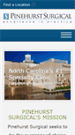 Mobile Screenshot of pinehurstsurgical.com